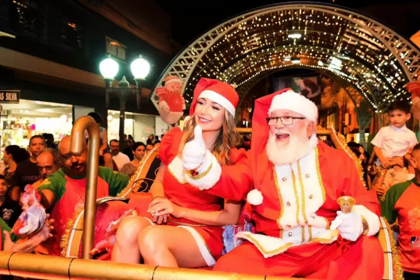 Papai Noel Chega Nesta Sexta ao Centro de Bauru com Atrações Natalinas Imperdíveis